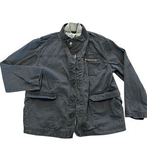 Genuine Kids OshKosh Unisex Gray Jacket Size S Casual Fall Long Sleeve